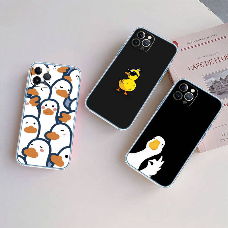 MH52 Мультяшный чехол-утка для Motorola G34 G32 G31 G14 G15 G84 G62 E32 G24 G72 G71 G73 G85 G200 G60 G52 G51 G50 G42 G41 G32 G30