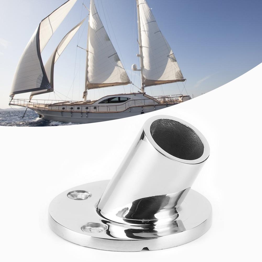 316 Stainless Steel Round Base 60 Degree Hand Rail Fitting Accessories for 22MM 7 8in Pipe