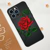 Цветочный чехол для телефона с изображением розы для iPhone 17 Pro Max 14 13 12 11 15 16 Pro Max mini 16 Plus 16e 17 Air Funda