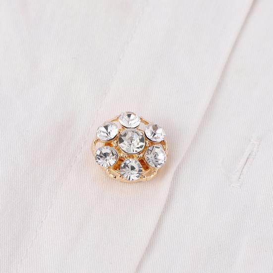 5 шт. Стразы накладки на пуговицы съемные зажимы для пуговиц рубашки модные пуговицы запонки для платья ювелирные изделия декоративные пуговицы