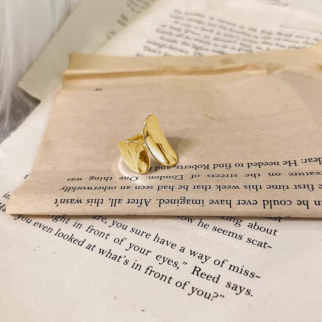 Кольцо Женское Модное Личность Простое Кольцо на Палец в Виде Скелета Указательный Палец Широкая Версия Глянцевое Новое Нишевый Дизайн Арт Деко Геометрическое Кольцо