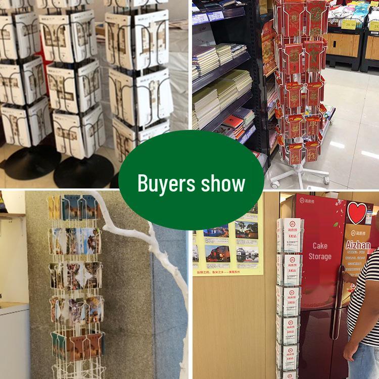 Вращающаяся напольная стойка для брошюр и журналов