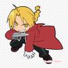 Thermal Sticker Patch On Clothing Fullmetal Alchemist Edward Chibi Edward Elric Alphonse Iron On Patch For T-Shirt Dress DIY Washable A-Level Applique