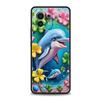 Phone Case Cover for Xiaomi Poco F6/F5/F4/F3/X6/X5/X4/X3/NFC/M5/M4/M3/C51/C50/C55/GT Soft TPU Ocean Dolphin Sea Turtle Painting