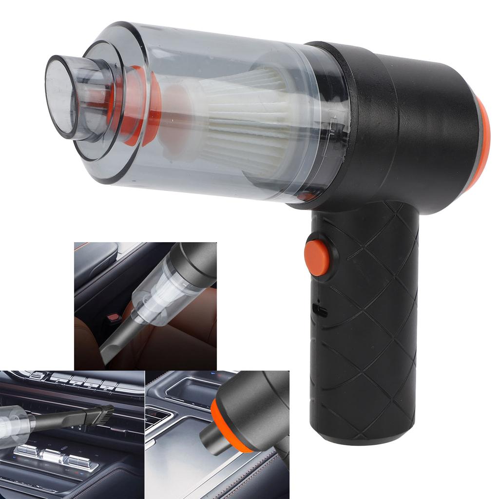 Мини-пылесос для автомобиля 6000 Па, высокая мощность всасывания, перезаряжаемый беспроводной ручной автомобильный пылесос, портативный