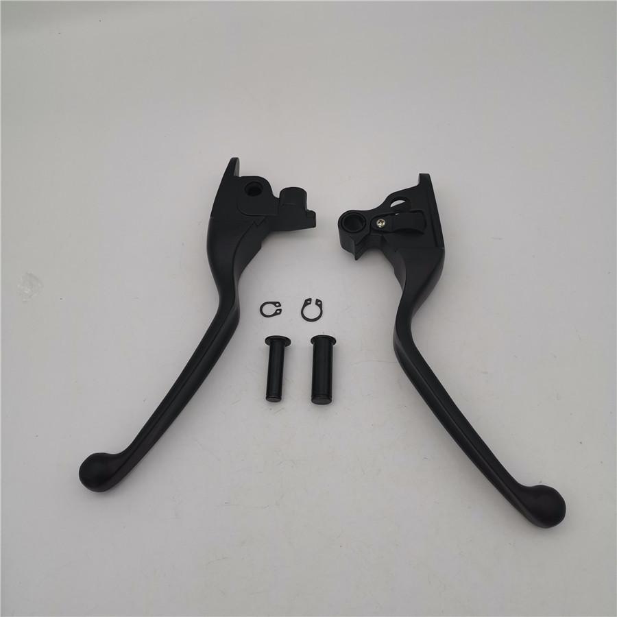 Пара левых и правых черных алюминиевых рычагов тормоза и сцепления для мотоцикла/скутера