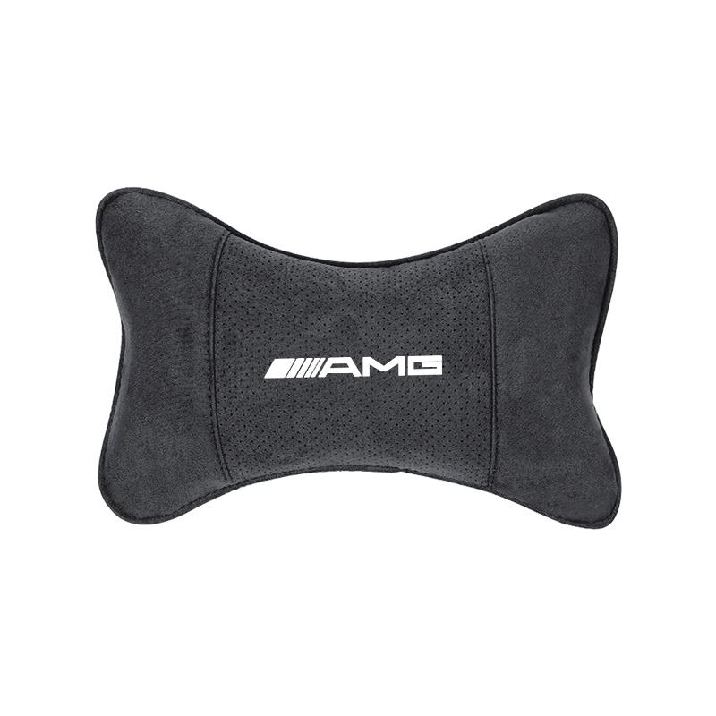 Suede Headrest Car Breathable Memory Foam Neck Pillow For Mercedes Benz AMG GLC W203 W206 W220 W205 W211 W212 W201 W210 W108 CLA PE3