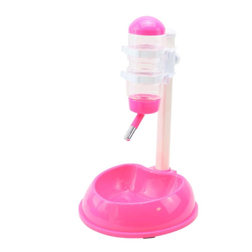 Подвесной чайник Автоматическая поилка для домашних животных Подъемная бутылка для питья для домашних животных с подставкой Использование для кошек и собак