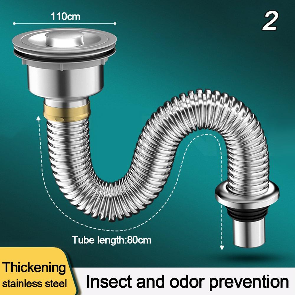 Water Hose Kitchen Sink Drain Pipe Anti-odor Drain Tubing Pipe Durable Sewer Drainer  Universal