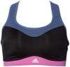 Adidas TRN Alpha High Support Sports Bra In Size Women's (NQ206) Black/Wondersteel/Semi-Pulse Lilac/White (HM7901), S-D (C-D Cup)