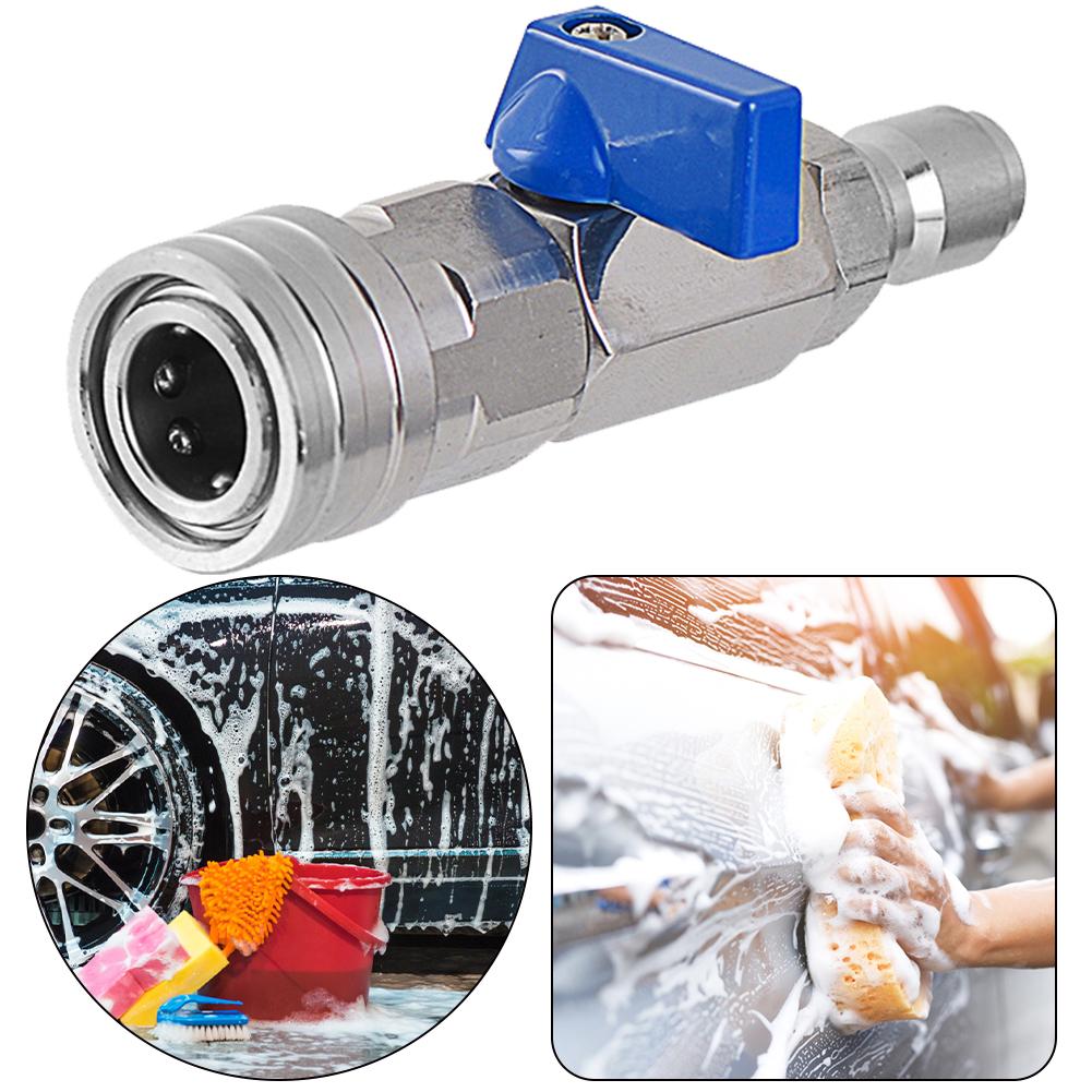 Контрольный переключатель потока воды с быстроразъемным соединителем 3/8 или 1/4 дюйма, шаровой кран для перекрытия, шаровой кран для аппарата высокого давления