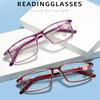 Женские очки для чтения, квадратные, ультралегкие, с защитой от синего света, для чтения, для мужчин, винтажные компьютерные очки+1,5 +2,0 +2,5 +3,0