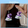 Acrylic Christmas Earrings Cartoon Doll Design For Holiday Accessories Party