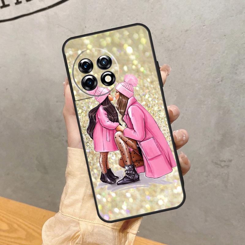 Baby Mom Girl Case For OnePlus 8 9 10 Pro 15 13 12 11 13T 13R 12R 10T 8T Nord CE 5 2 3 4 Lite N20 N30 Cover
