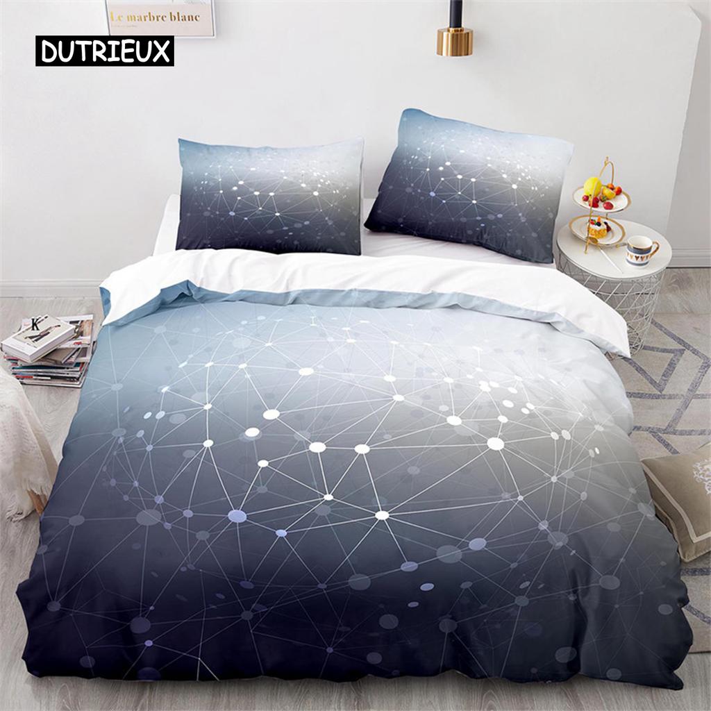 Colorful Geometric Duvet Cover Set Psychedelic Swirl Bedding Set King Queen For Kids Adults Room Microfiber Abstract Quilt Cover