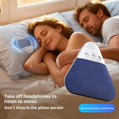 Bluetooth-совместимый динамик-подушка с таймером белого шума, перезаряжаемый через USB, подподушечный динамик для сна, беспроводные наушники для приватного сна