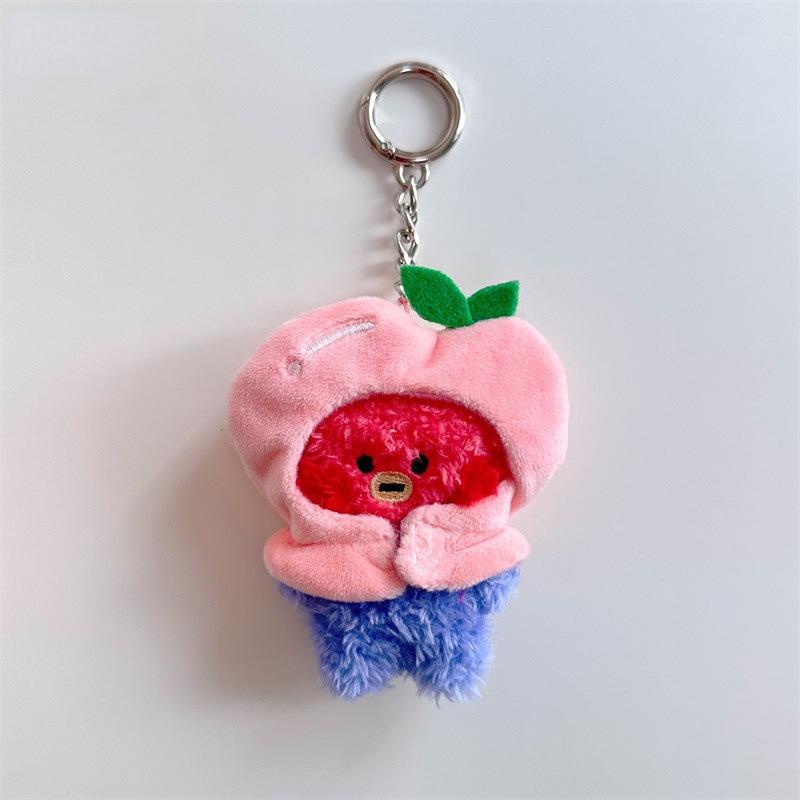 BT21 KPOP MININI ФРУКТЫ КУКЛА Мини Фруктовая Кукла Плюшевая Кукла Брелок Брелок для Ключей Подарок для Фанатов ARMY Подарок для Пары Красивый Дизайн
