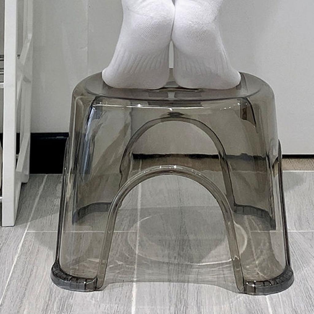 Пластиковый табурет прочный легкий нескользящий нижний табурет для дома небольшой для ванной комнаты входной гостиной