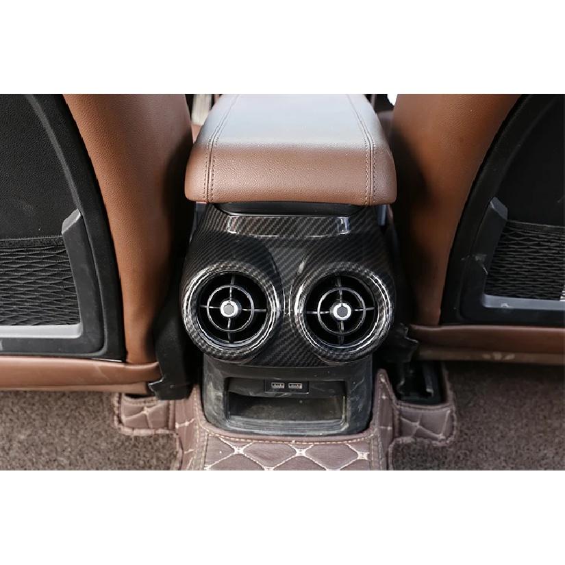 Декоративная рамка в стиле углеродного волокна для заднего выхлопного отверстия автомобиля, подходящая для Alfa Romeo Stelvio 2017-автомобильный интерьер