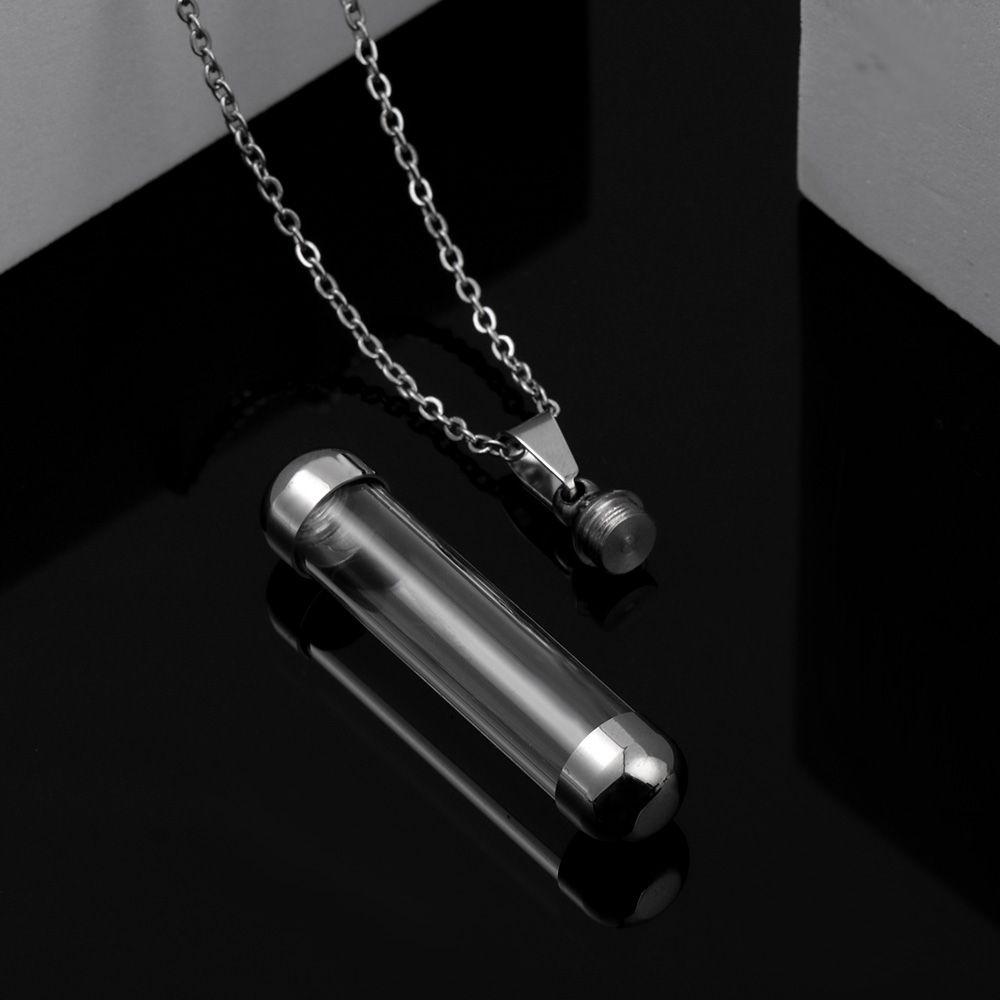 Gift Steel Chain For Ash Sand Wishing Bottle Pendant Glass Vial Necklace Lucky Charm Perfume Jars