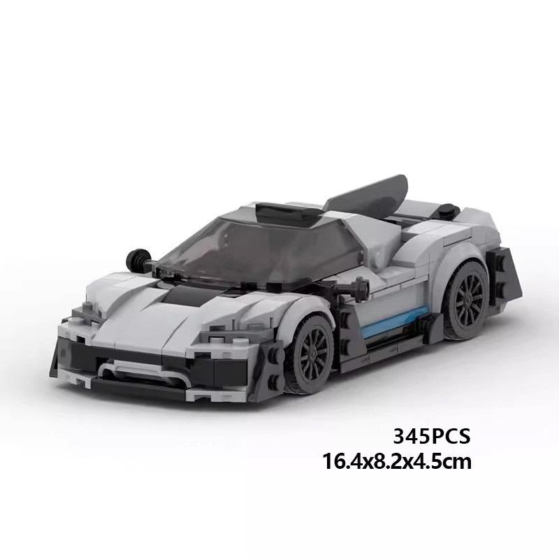 Конструктор MOC 8-ячеистая модель суперкара, детали для сборки своими руками, игрушка для мальчиков