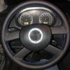 Оригинальный автомобильный чехол на руль своими руками для Volkswagen VW Polo 2003-2006, кожаная оплетка для рулевого управления