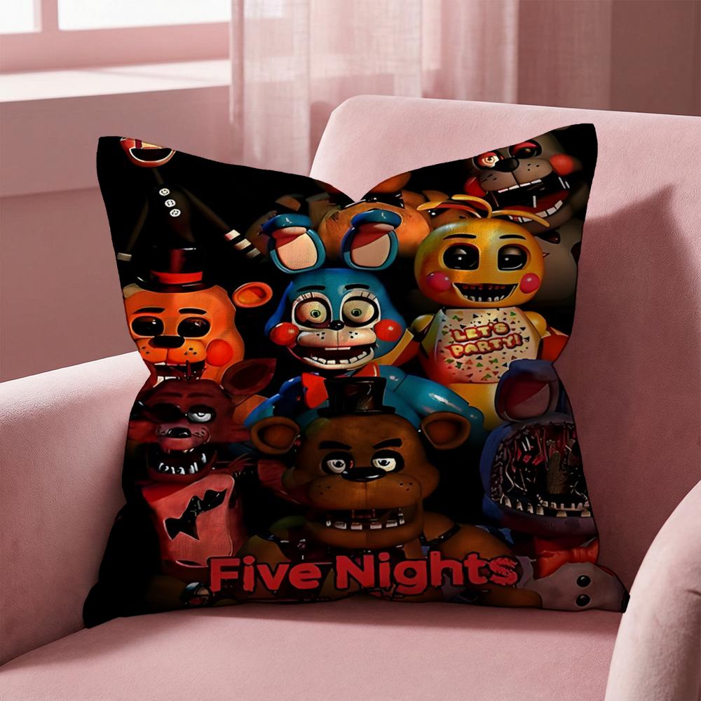 F-Five Nights at Freddy's ИГРОВАЯ Наволочка Мульти-Сценарная Наволочка для Дома и Автомобиля - Двусторонняя, Мягкая и Прочная для Ежедневного Использования