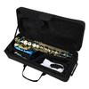 Brass Engraved Eb E Flat Alto Saxophone Sax Abalone Shell Buttons Wind Instrument with Case Gloves Cleaning Cloth Belt