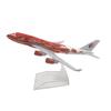 1/400 Scale 16cm  Malaysia Airlines Big Red Flower Boeing 747 Aircraft Model Planel Airplane Diecast Metal  Planes