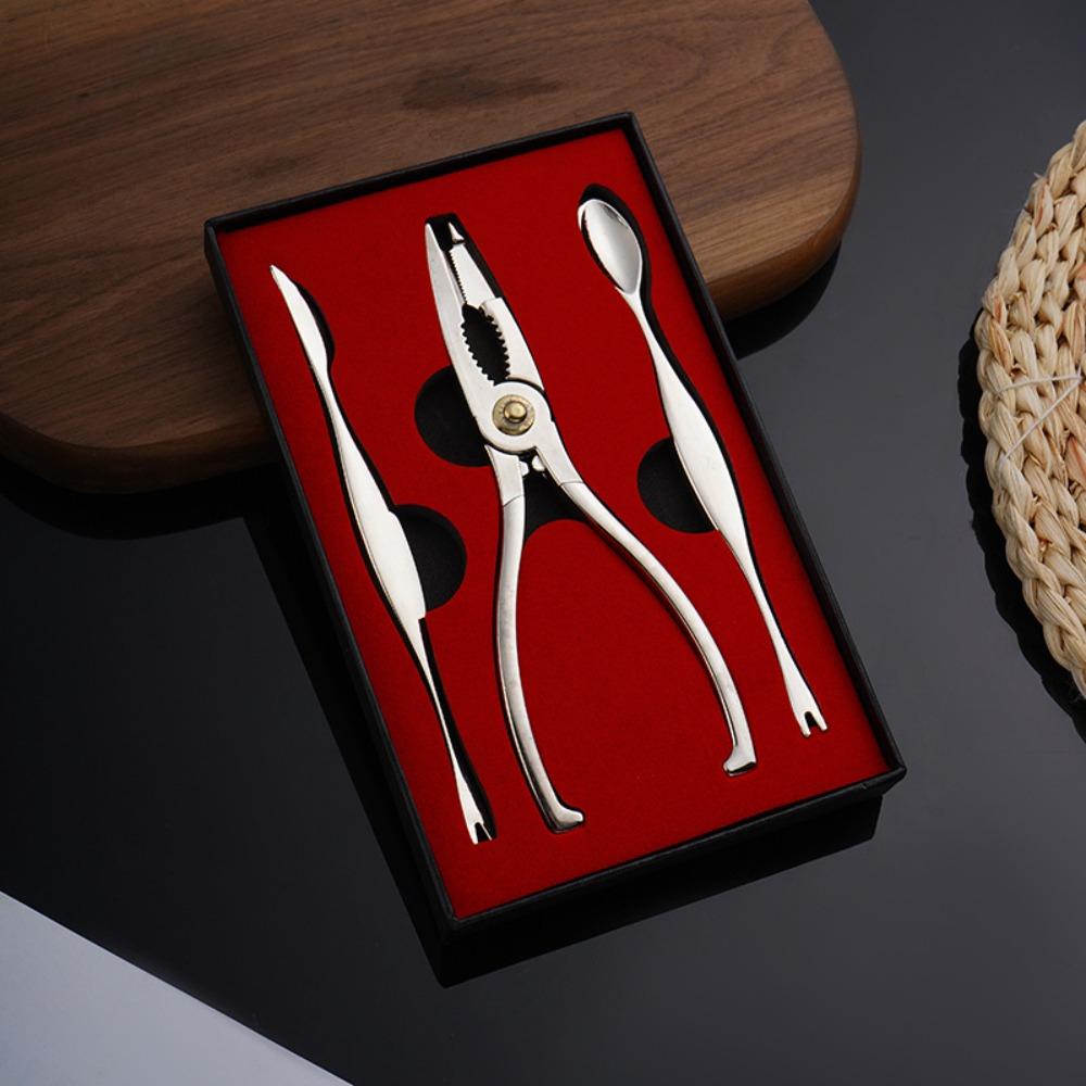 3pcs Labor-saving Crab Stripping Forceps High Hardness Crab Picks Spoons Set  Shrimp