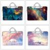 Custom Skin Starry Sky Laptop Bag Laptop Case 12 13.3 14 15.6 17.6-inch PU Waterproof   Messenger Shoulder Bag