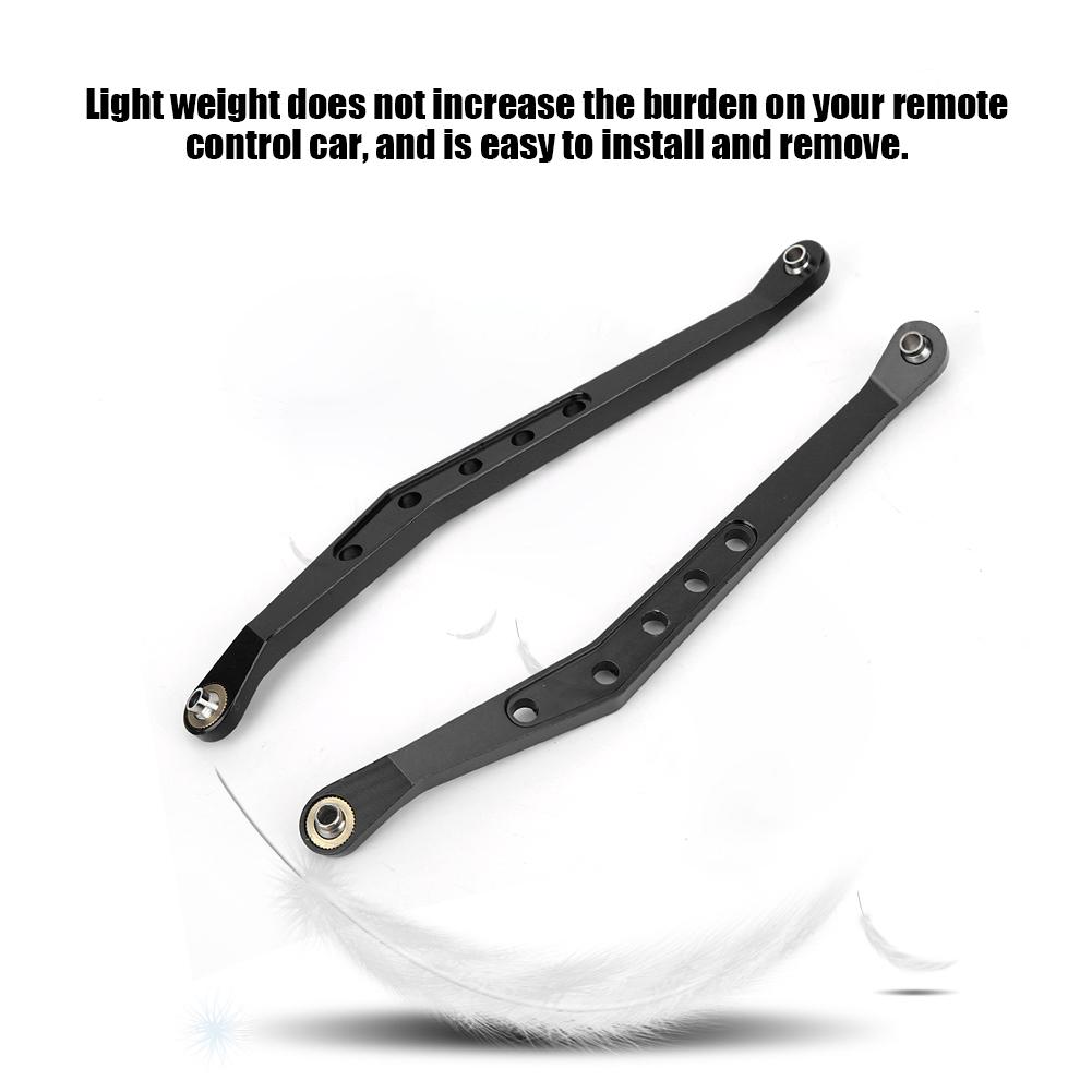 Aluminium Alloy Upper Suspension Links Remote Control Car Accessory for 1 10 Axial 90018 RC CrawlerBlack