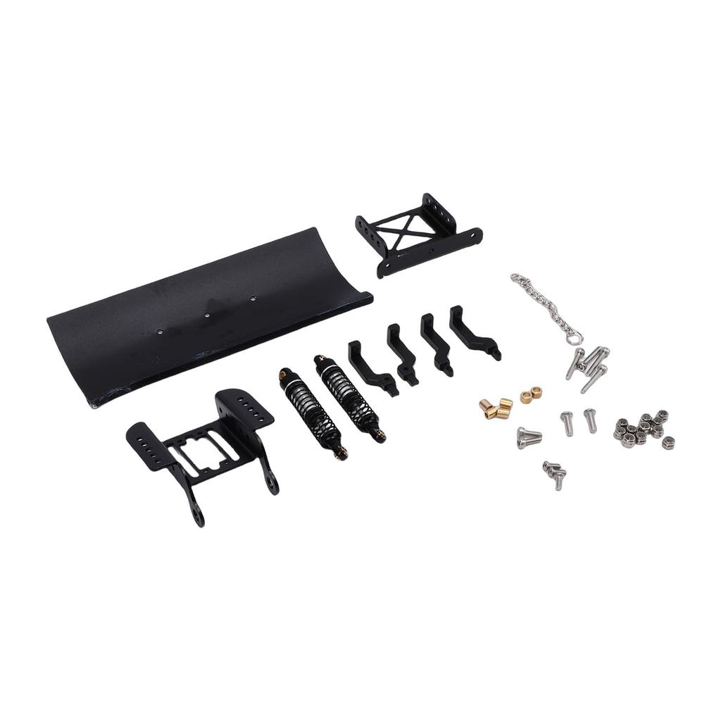 1Celsius18 RC Metal Snow Plow Replacement for RC Crawler Car Snow Shovel Alloy Shock Absorption