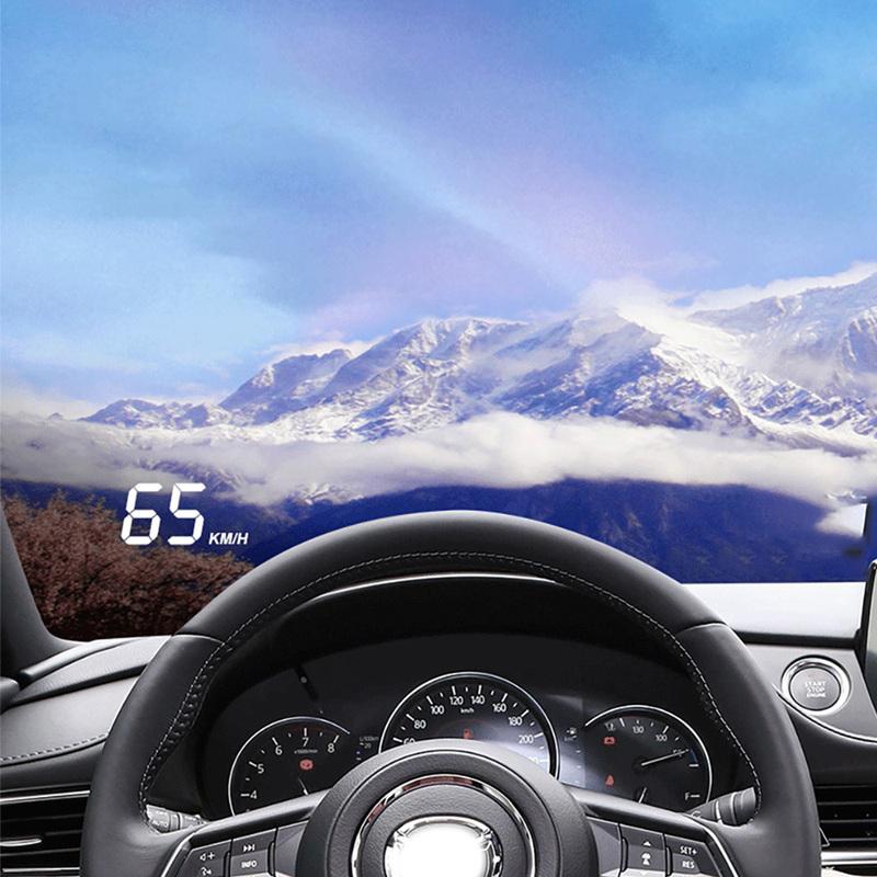 ZJCGO Auto HUD Display Car Projector Alarm Head Up Display Speedometer Windshield for Mazda 3 Mazda3 BM BN 2013~2018
