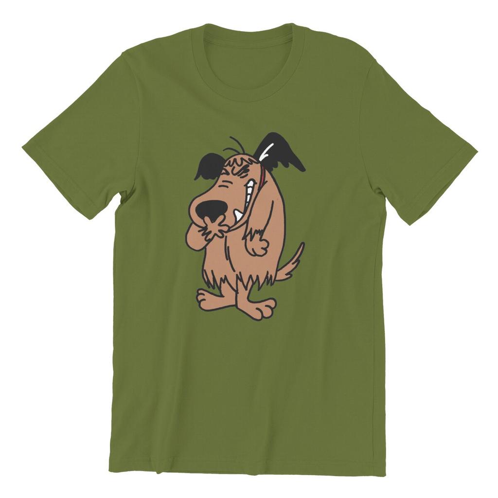 Leisure Muttley Mutley Cartoon Laughing Laugh Dog T-Shirts Men O Neck Cotton T Shirts  Short Sleeve Tee Shirt 6XL Tops