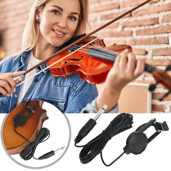Professional Clip-On Pickup Compact Size Portable Easy to Install Classical Acoustic Violin Pickup