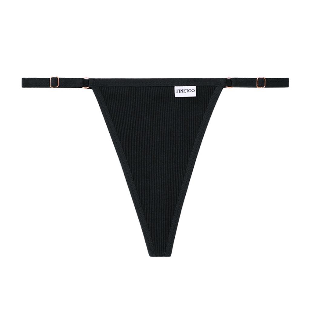 FINETOO Thong For Women Adjustable Panties Sexy Underwear