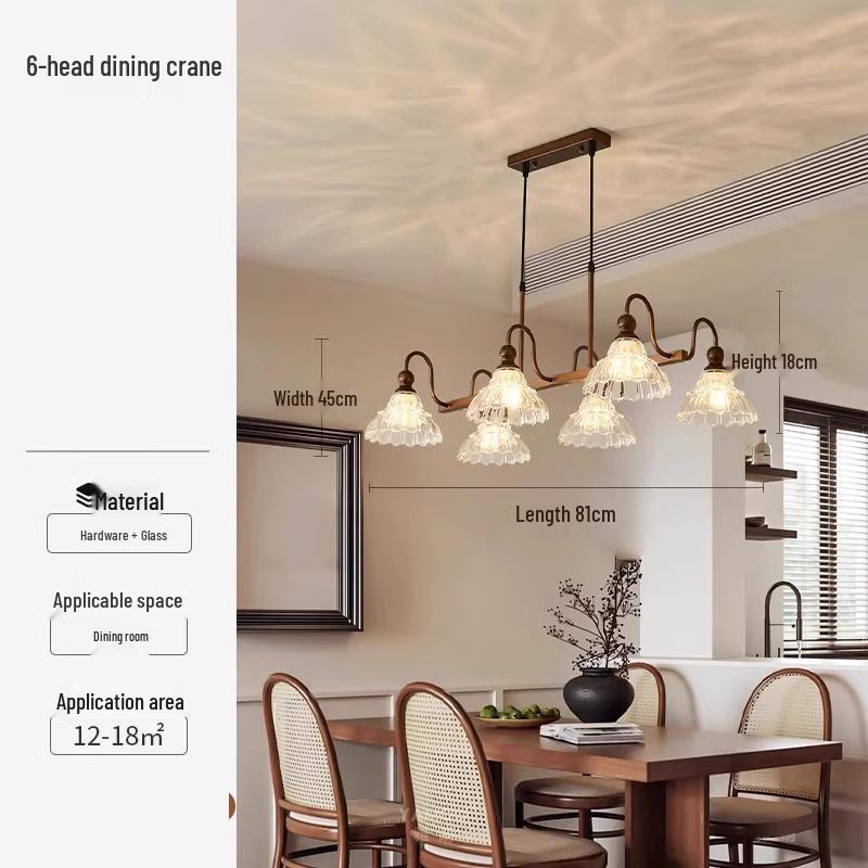 "2025 French Medieval Style Chandelier: Retro Living Room, Bedroom, and Restaurant Lamp."
