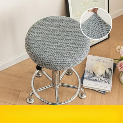 Чехол на круглый табурет, вращающееся кресло для бара, универсальный тканевый чехол для сиденья, скамья, круглый универсальный маленький чехол для сиденья