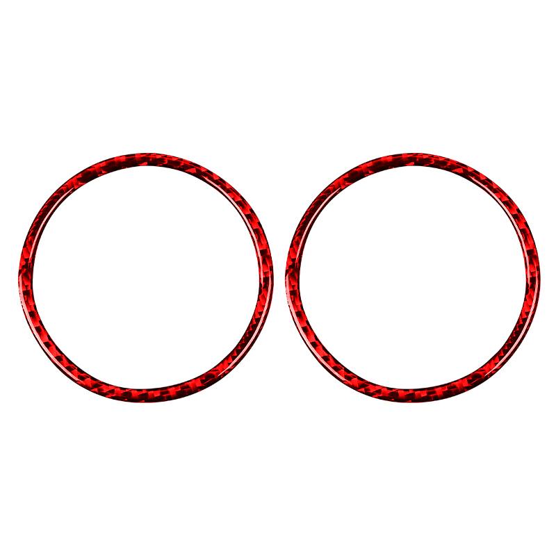 Для Ford Mustang GT 2015-2021 автомобильные аксессуары из углеродного волокна салон авто дверь o динамик украшения рамка наклейки отделка крышка