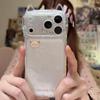 Милый Маленький Мишка Мягкий Чехол для iPhone 17 Pro Max с Точными Вырезами и Дизайном в Виде Кошачьих Ушек