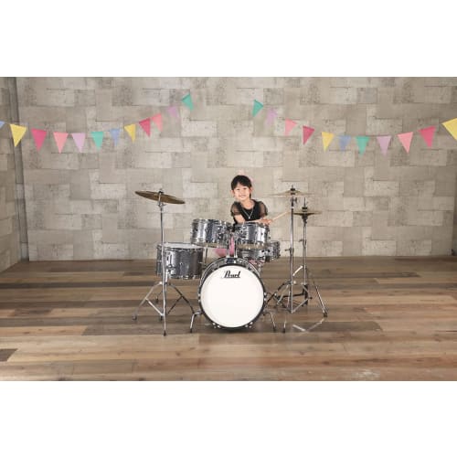 Pearl ROADSHOW JR. Junior Size Drum Set, Jet Black, RSJ465/C #31