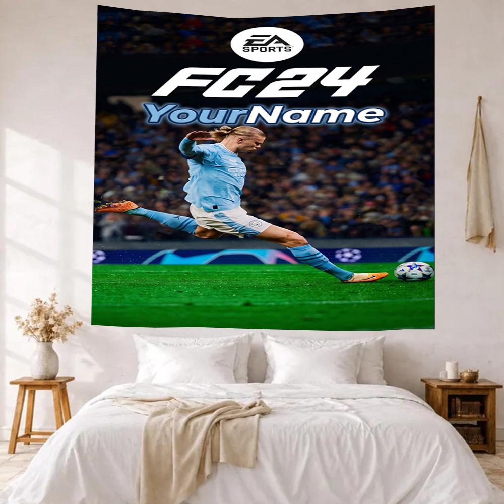 Haaland Custom Your Name Wall Decor Tapestry Art For Pet Memorial Birthdaywedding Party Backdrop Family Gift