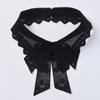 Fashion Lace White Fake Collar Women Detachable Collars for Women Black Lapel False Collars Woman Tie Clothes Accessories