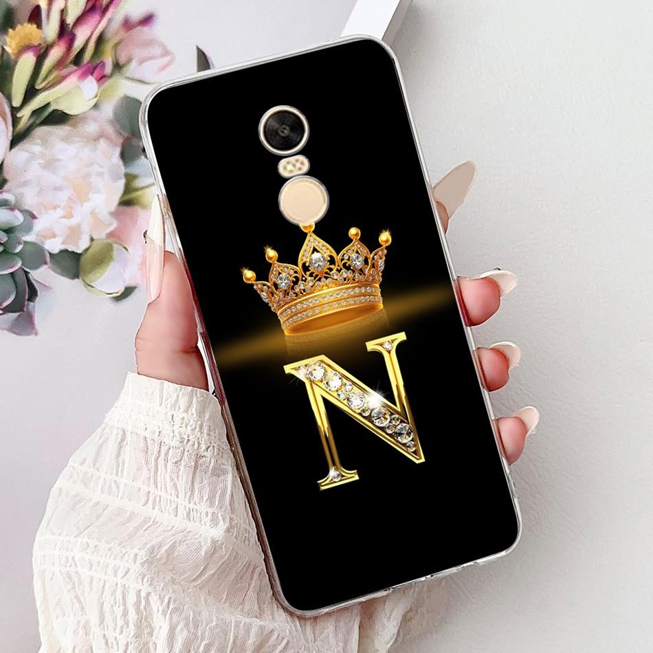 Для Xiaomi Redmi Note 4X (Note 4 Глобальная ) Модный чехол для телефона с буквой-короной для Redmi Note4X Note4 Global, мягкий силиконовый TPU