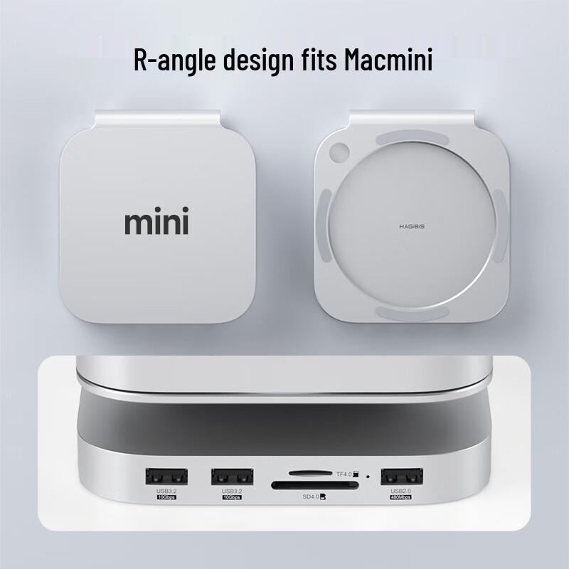Hagibis Расширительный хаб Mac mini M4 со слотом для SSD