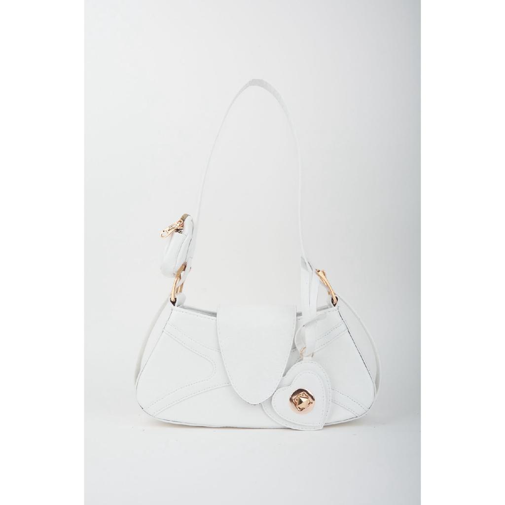 Женский бордовый кошелек-багет из искусственной кожи с застежкой на руку и сумка через плечо