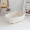 Cotton Rope Storage Basket Storage Box Desktop Hand-Woven Storage Basket Oval