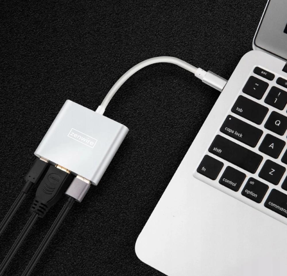 Zenwire Byl-2008N Usb-C Hdmi 3-In-1 Adapter
