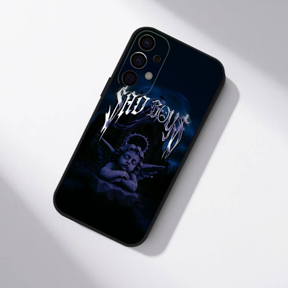 J-Junior H $AD BOYZ 4 LIFE Для Samsung S25,S24,S21,S22,S23,S30,Ultra,S20,Plus,Fe,Lite,5G Черный Чехол для Телефона